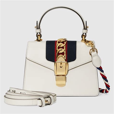 gucci sylvie mini unboxing|gucci mini sylvie top handle bag.